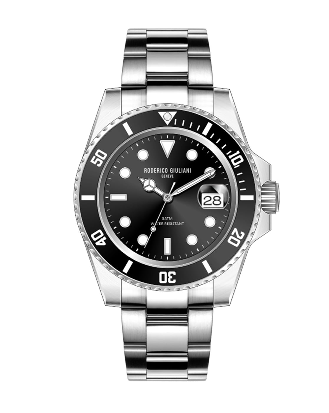 RODERICO GIULIANI Stainless Steel Analog Black Dial Mens Watch-Rg-Msta74000001 (B09VRN7B52) Amazon Price History, Amazon Price Tracker