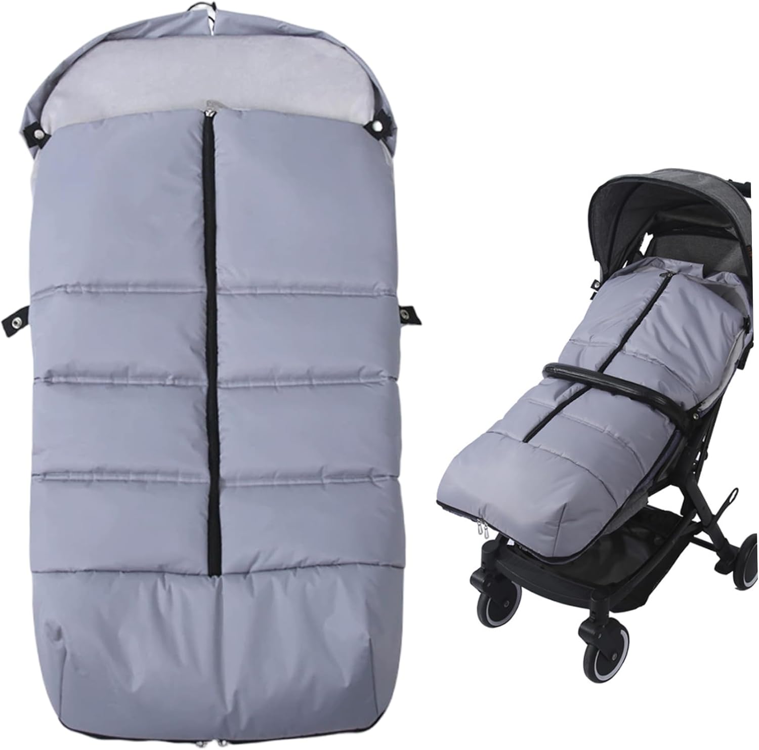 Stroller Footmuff, Waterproof Pushchair Footmuffs with Warm Fleece Liner, Univeral Stroller Blanket, Winter Strollers Cover for Outdoor