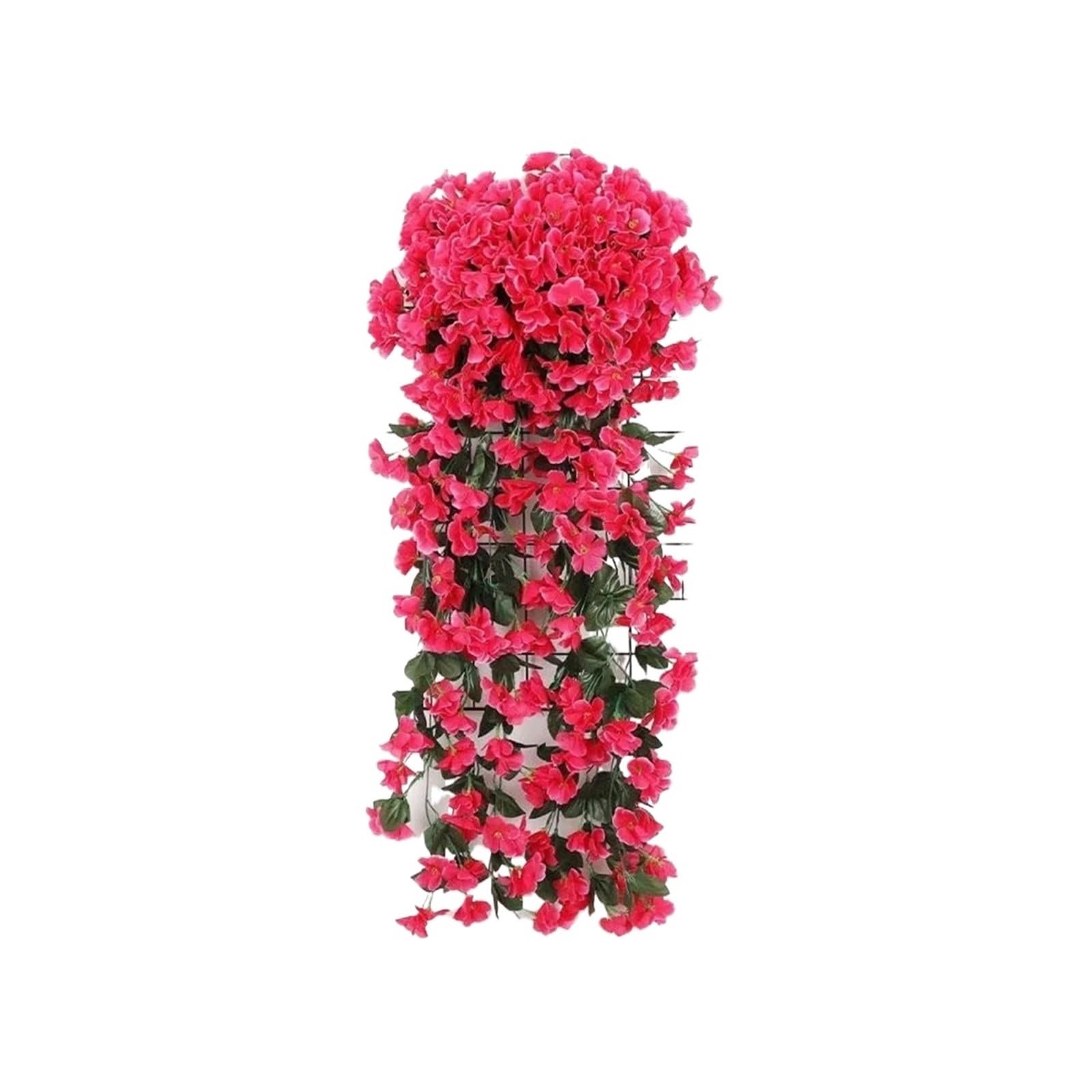 Dcrxz Artificial Flowers 2pcs Violet Hanging Flowers Artificial Decor, Petal Silk Violet Simulation Hanging Plant, Faux Hanging Violets Hanging Artificial(Rose red)