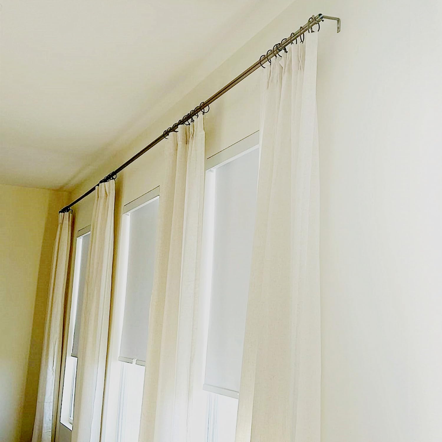 HD6038Q - Juego de 28 anillas para cortinas (28 unidades), color negro