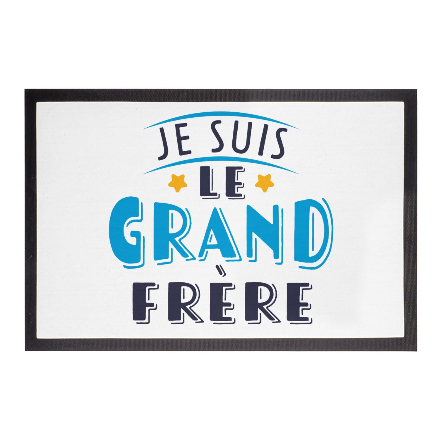 Paillasson Blanc Famille pour Entrée et Chambre Enfant - 75x50cm