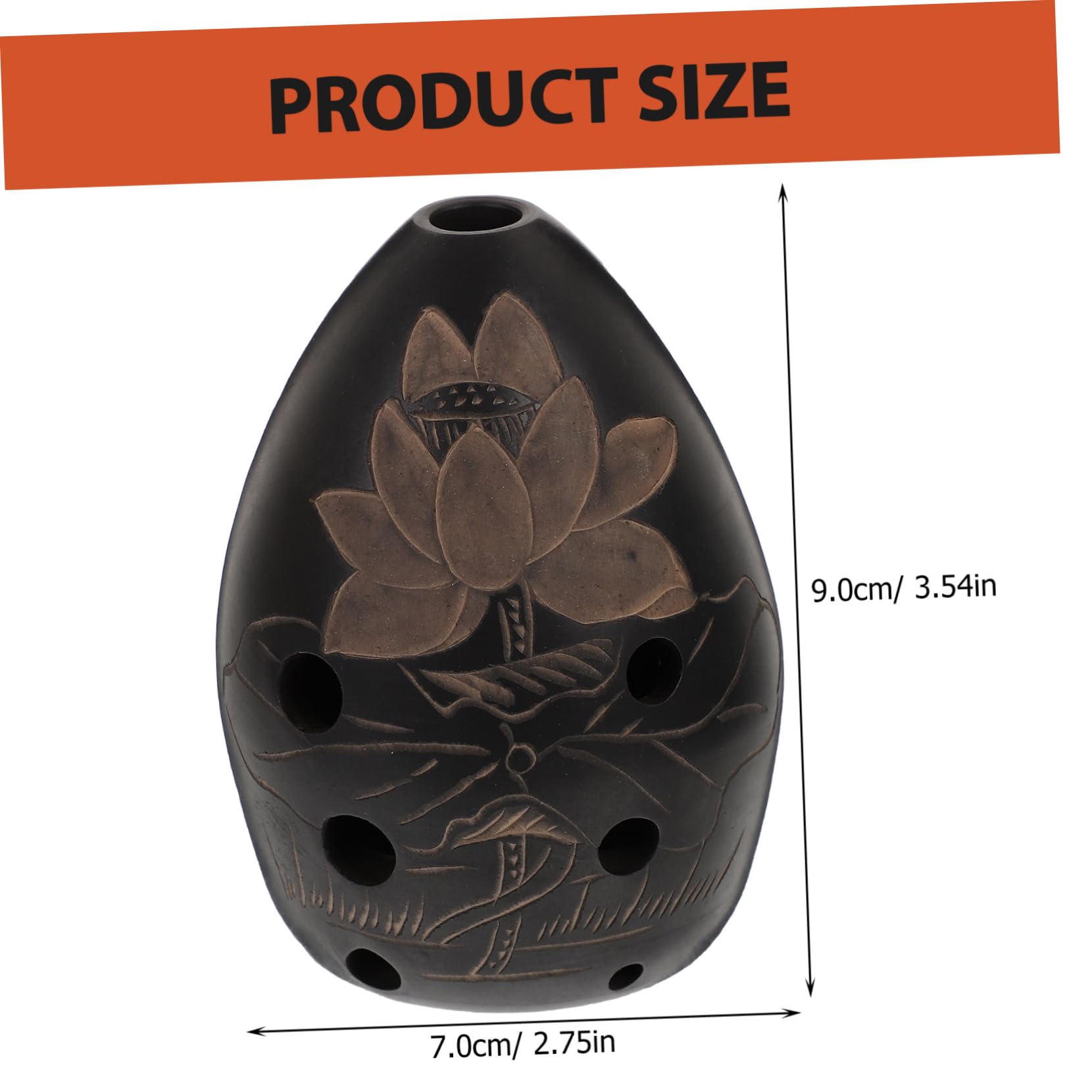 GOOHOCHY 8 Hole Pottery Ocarina Ocarina Blueish Boys and Girls Adults Music Instrument for Birthday Party Random