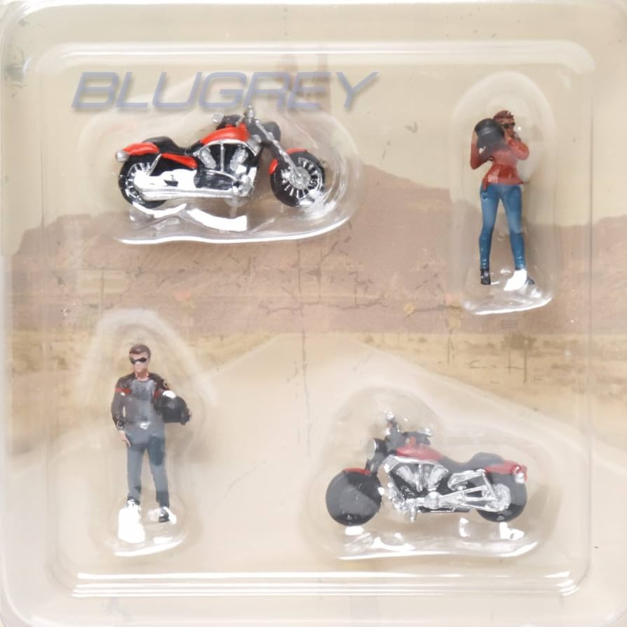 Amazon | アメリカン ジオラマ 1/64 フィギア モトマニア 4 バイカー