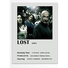 Postifull Lost -  er evesiz Poster - Duvar Dekoru - Dizi Ve Film Afi  Posterleri - Kal n Ku e Ka t;33 X 48 Gri - 26