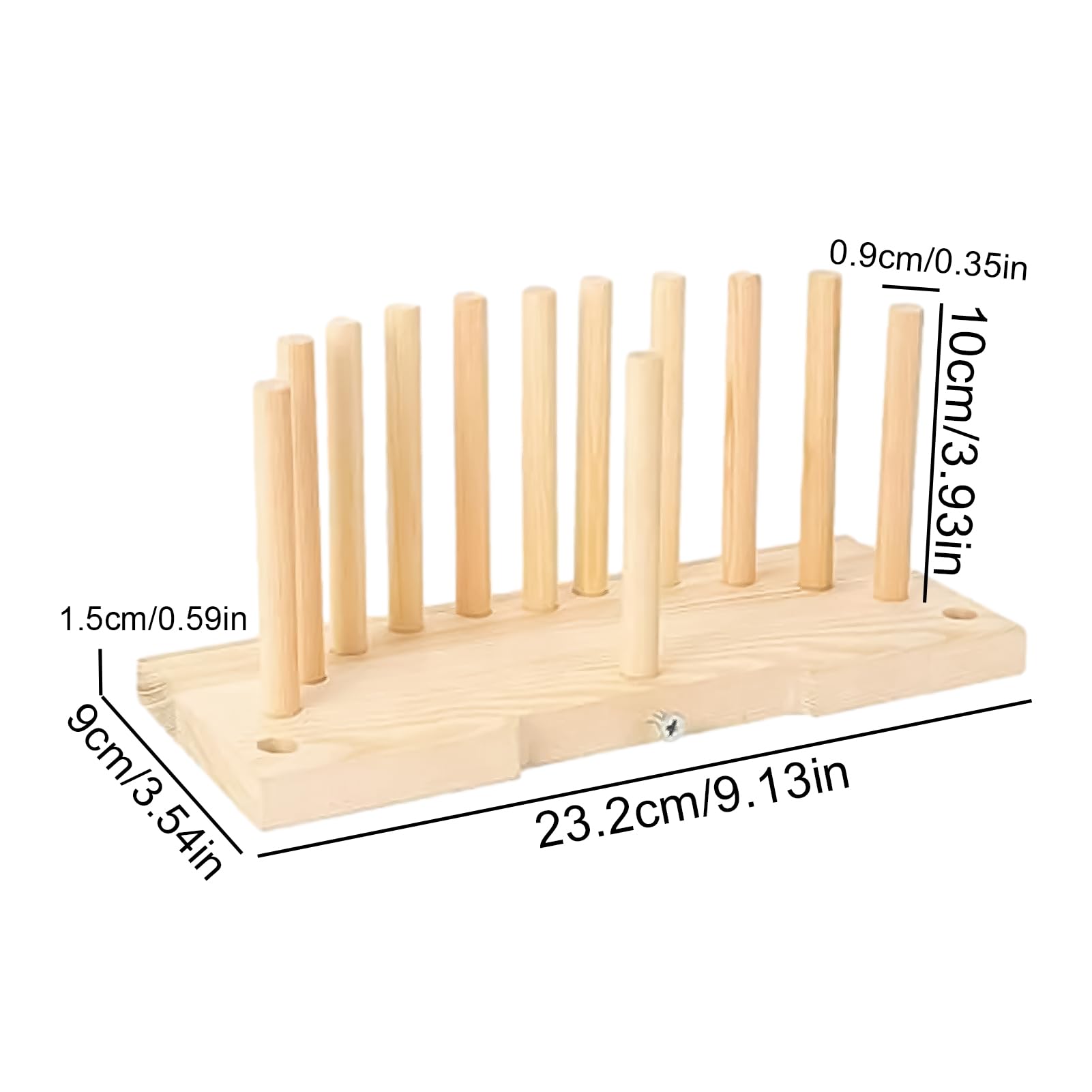 Machine à nœuds de Noël en bois avec 12 tiges de positionnement, machine à nœuds double face pour rubans faits à la main