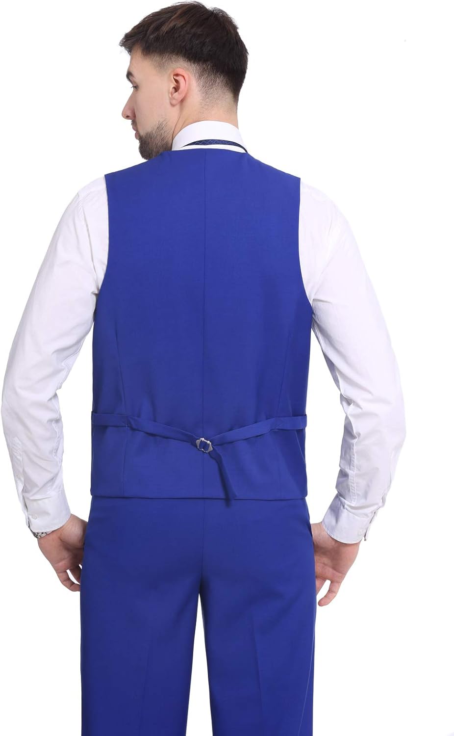 P&L Men's 3-Piece Classic Fit Dress Suits Tuxedo Blazer Jacket Tux Vest & Pants Set