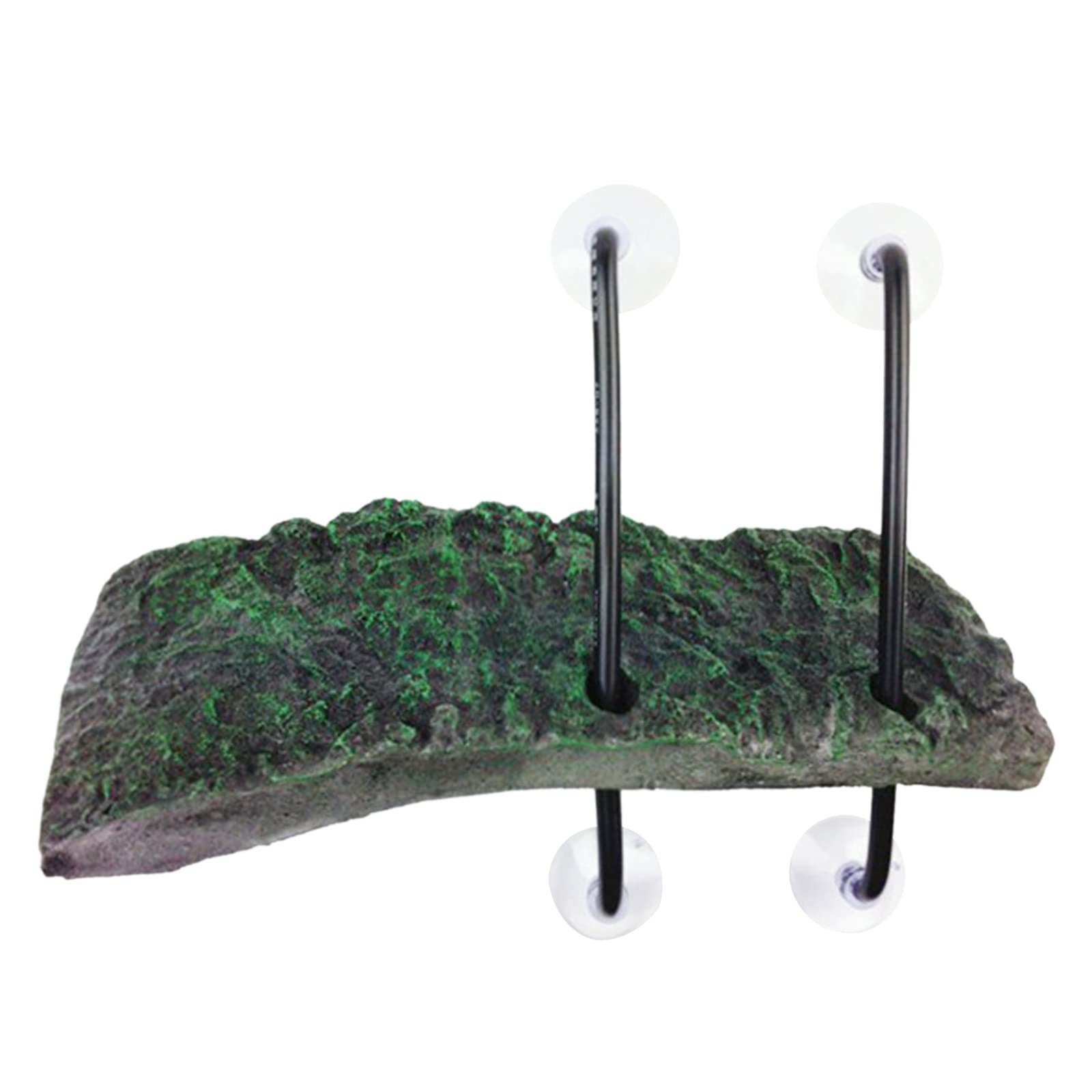 Maxtonser Floating for Turtle Basking Platform with Suction Cups Resin Island Dock for Aquatic Turtles Climbing Height Adjustable