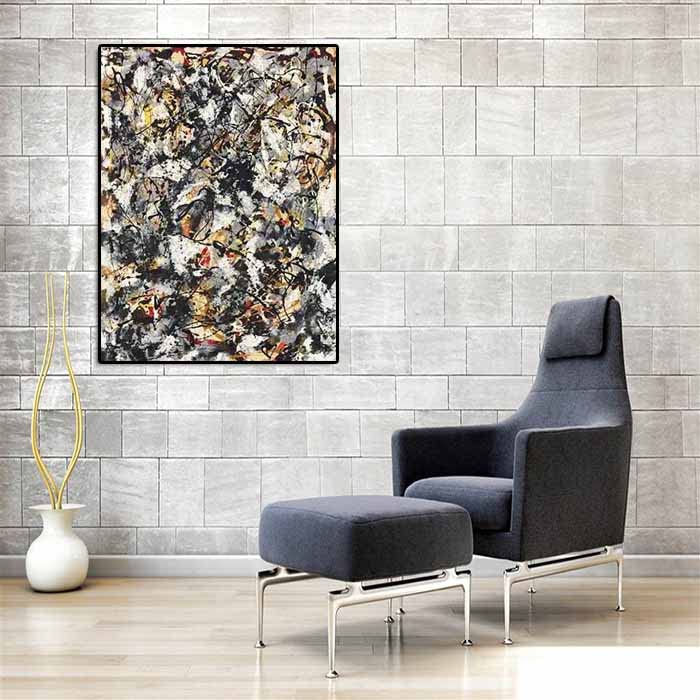 Cuadros Decoracion Salon Modernos Jackson Pollock 《NO 88》Talla (80x120cm)32x48 pulgadas, sin...