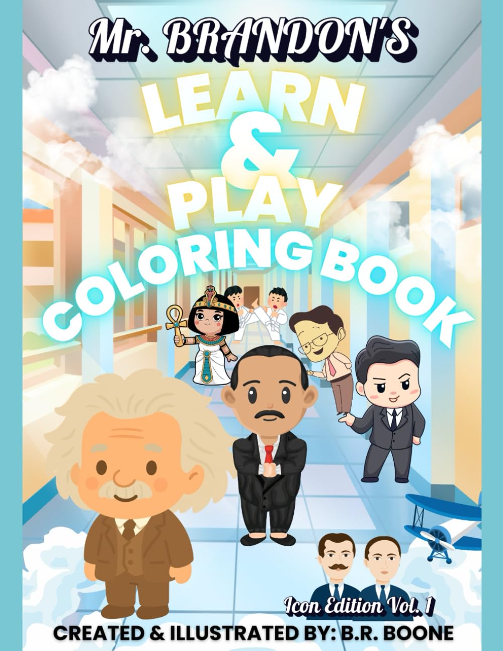 Mr. Brandon's Learn & PLAY Coloring Book: Icon Edition