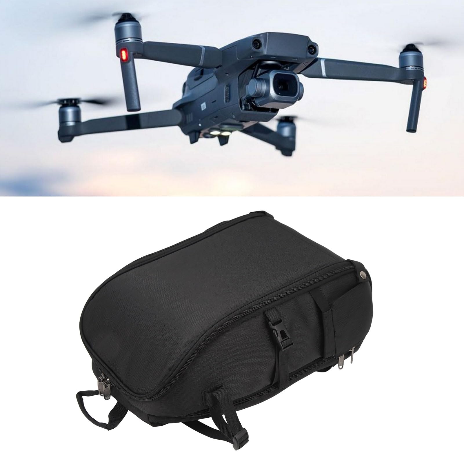 KUIDAMOS Estuche de Nailon Duradero para Transporte de Drones para Air 3, Bolsa de Cámara Resistente a Impactos para Viajeros