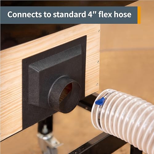 Vista 4 de POWERTEC 70102 8-1/2-Inch Jointer Dust Hood, 8-1/2-Inch by 10-1/4-Inch by 4 Inch