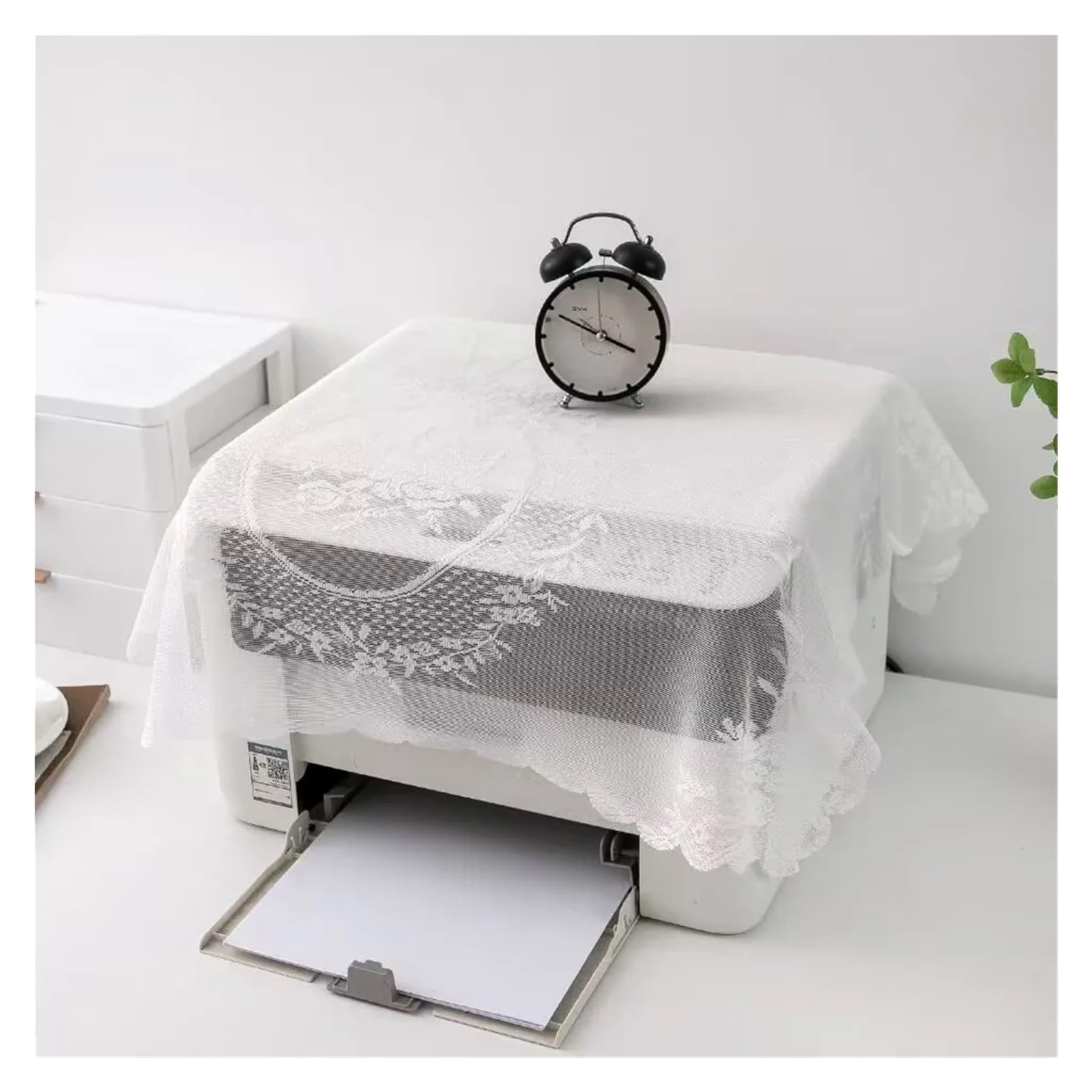 Wjiayao Color4 Printer Dust Cover Case Printer Dust Cover Cloth Lace Home Decor Cloths Copier Fax Machine Multi-Purpose Dustproof For Various Printers Or Copiers(,60X60cm)