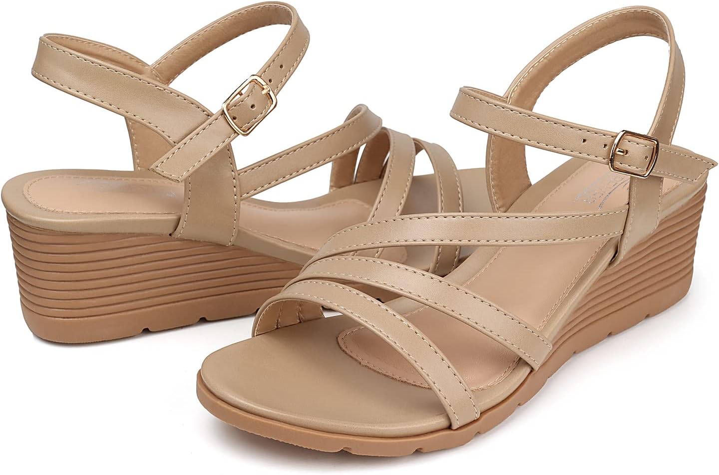 Fashionable women’s wedge sandals for summer, comfortable and stylish.