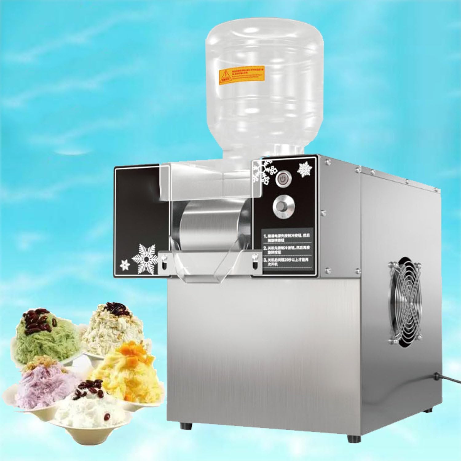 Snowflake Ice Machine,Countertop Snowflake Ice Shaver Ice Crusher,Electric Snow Ice Cream Machine,Shaved Ice Equipment