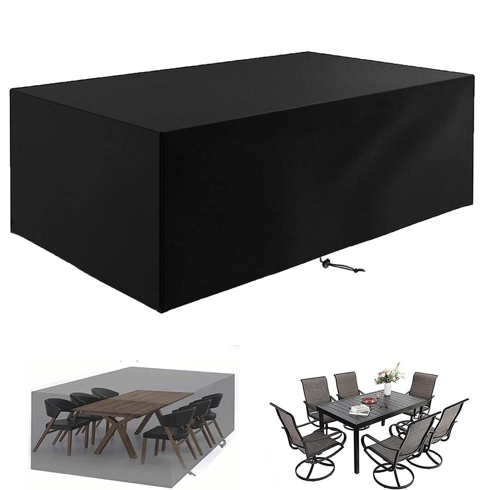 Housse Table De Jardin 120x90 Housse Salon De Jardin Exterieur Housses Pour Mobilier De Jardin Impermeable Bache Table Exterieur Housse De Protection Salon De Jardin Rectangulaire 120x90x74cm LxWxH