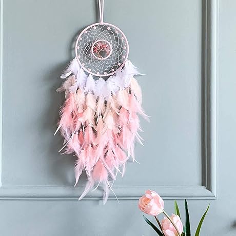 Pink Dream Catcher Tree of Life Wall Decor