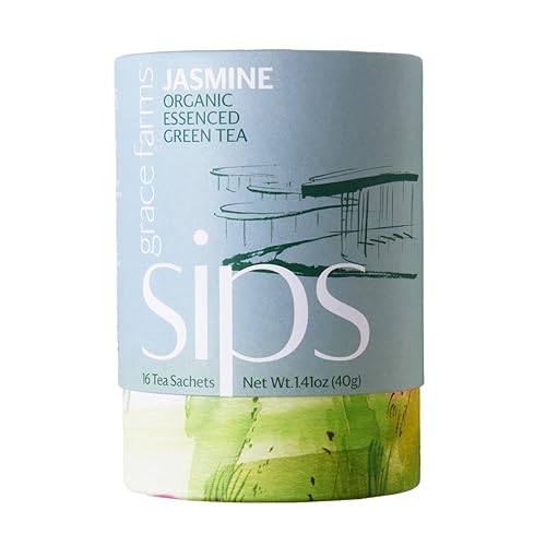 Miniatura 32 de Grace Farms REVIVE Wellness Mezcla de té orgánico (16 sobres de pirámide) Yerba mate, té verde y adaptógenos Reemplazo de café de energía