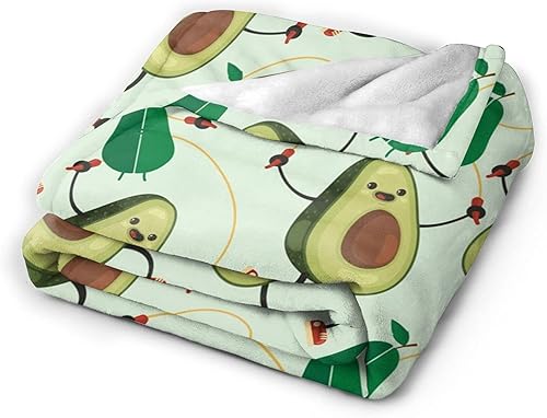 Miniatura 3 de Hionhsw Manta de franela ligera de aguacate para niños, niñas y adultos, para cama o sofá, 50 x 40 pulgadas