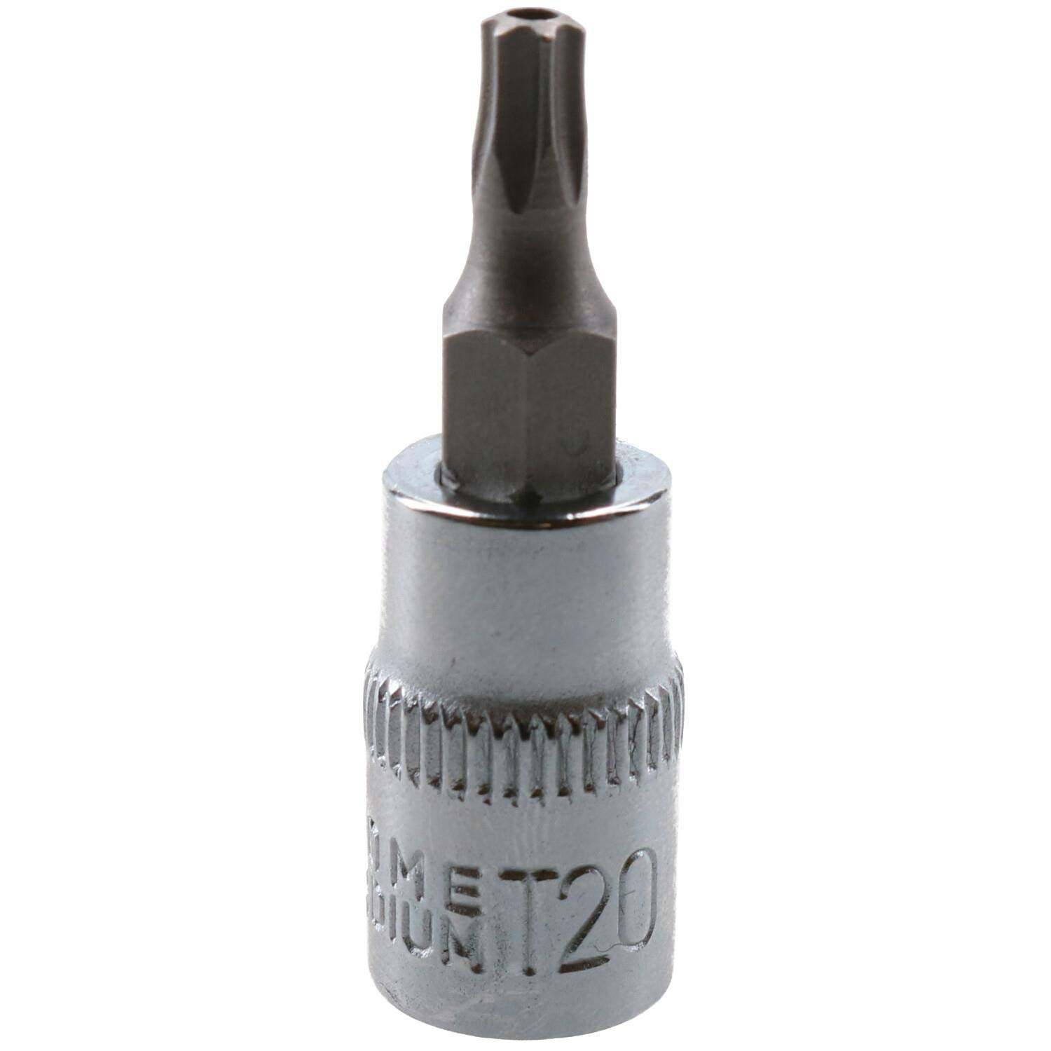Ab Tools T20 1/4" Drive Tamper Proof Torx Star Bit 37Mm Tamper Torx Chrome Vanadium Steel