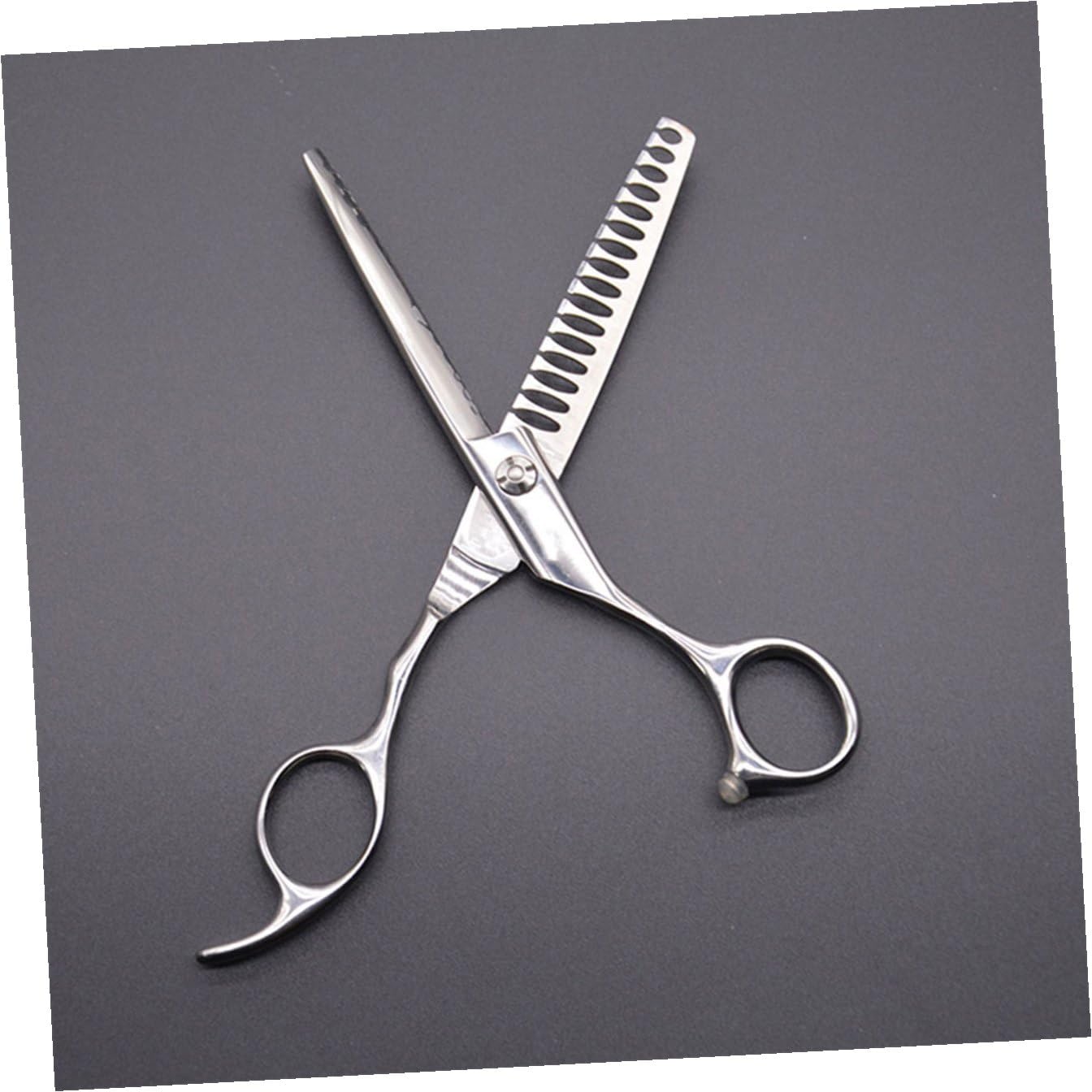 Cabilock Tijeras de Peluquería de Acero Inoxidable de 6.0 Pulgadas Diseño Ergonómico y Uso Seguro para Corte de Cabello en Casa y Salón Profesional