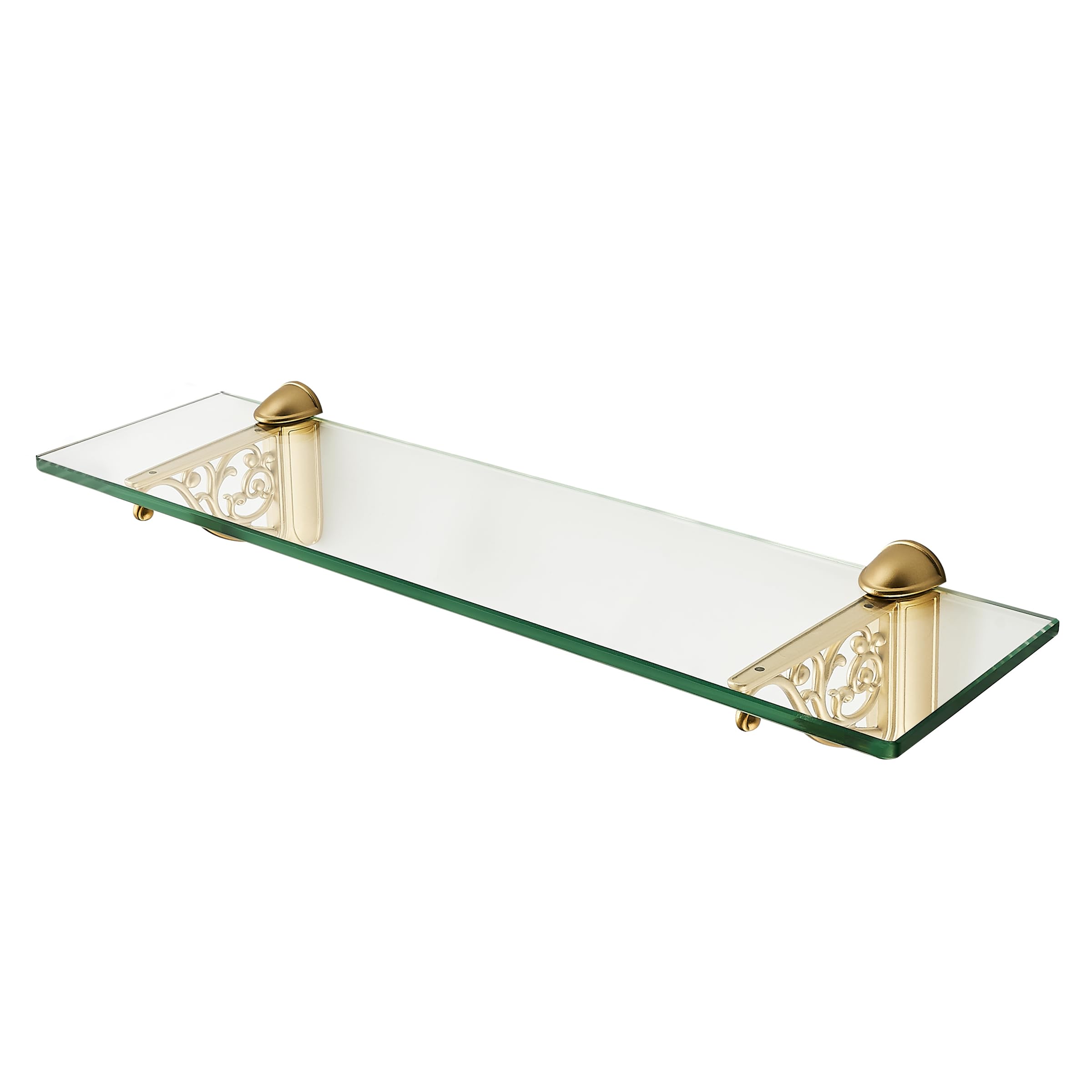 matte champagne gold shelf brackets product photo