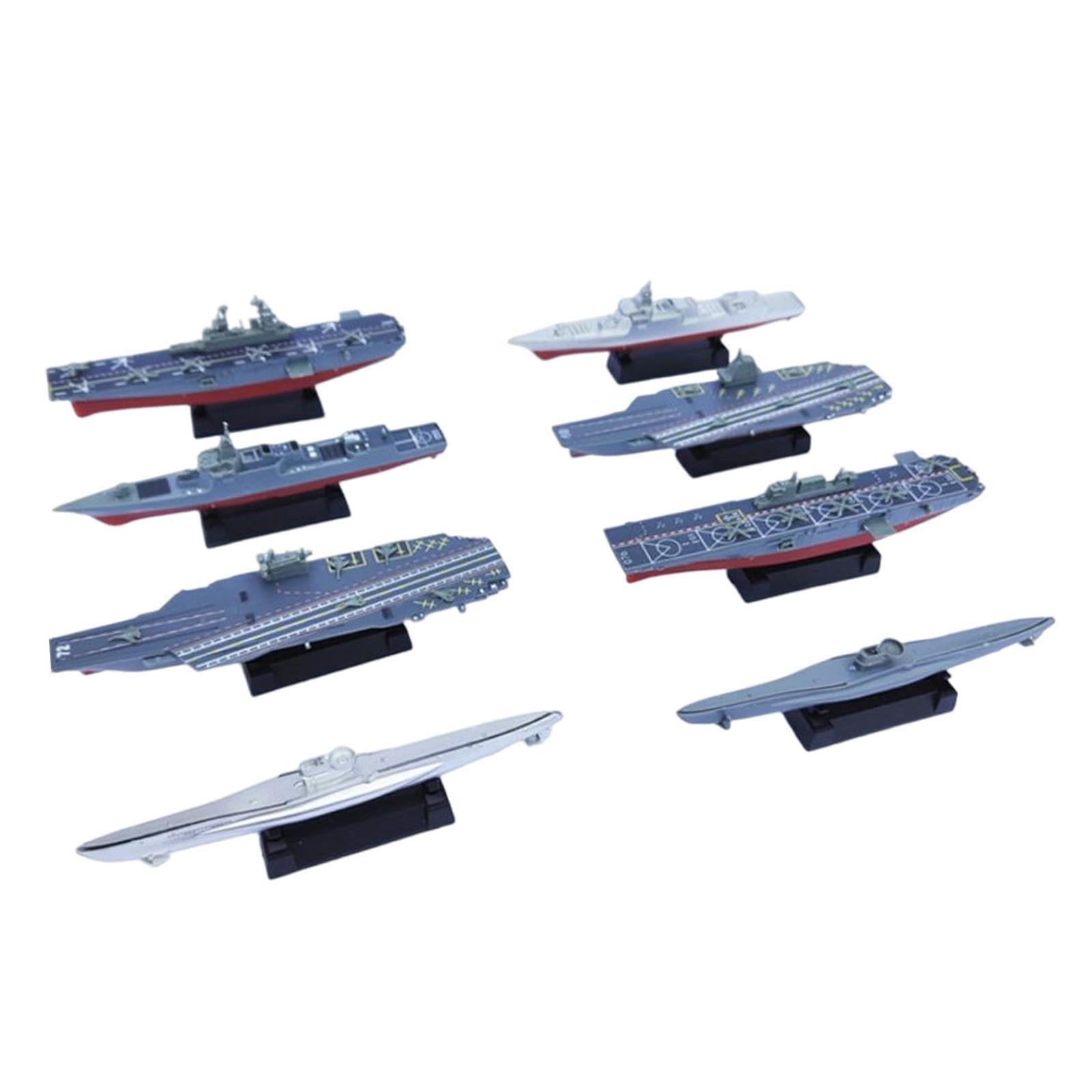 Ailan 4D Assembled Ship Model for Adults Boys Gifts 8x Aircraft Carrier Toy Battleships Trucks