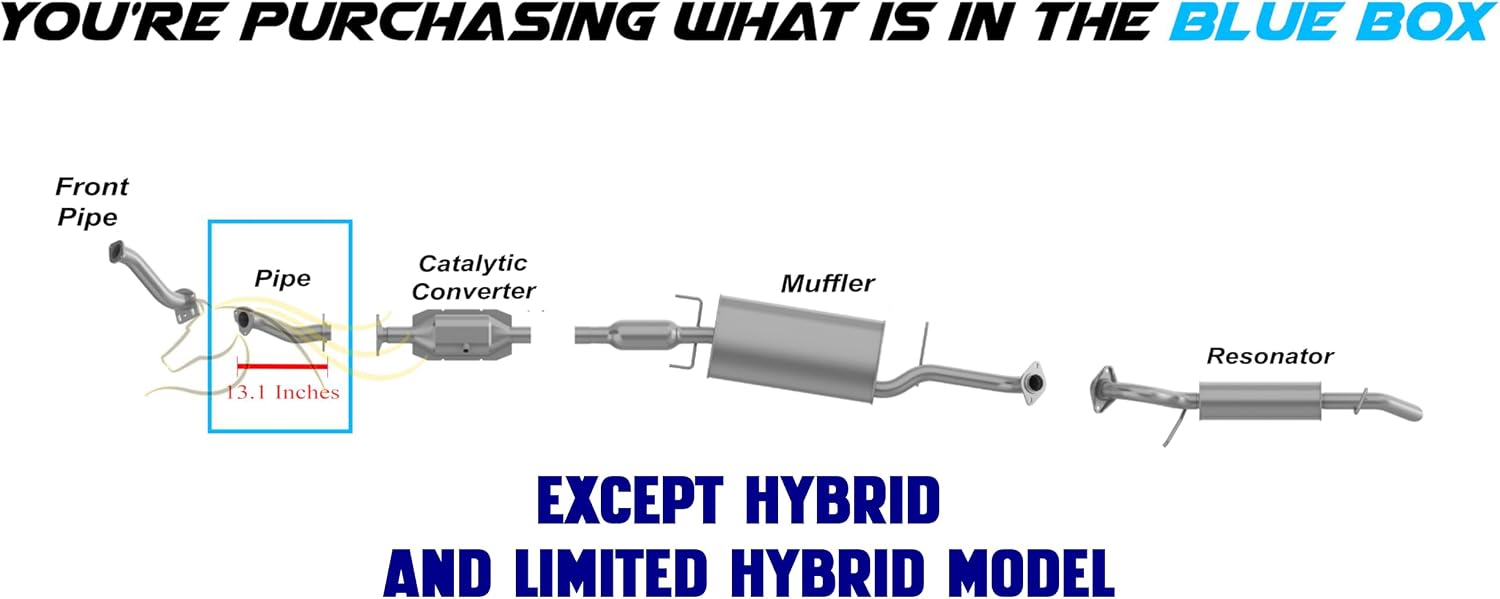 Exhaust Front Pipe Compatible with Ford Escape 2009-2012 2.5L | Stainless Steel | Northeastern Exhaust | Includes Gaskets | Direct-Fit Replacement