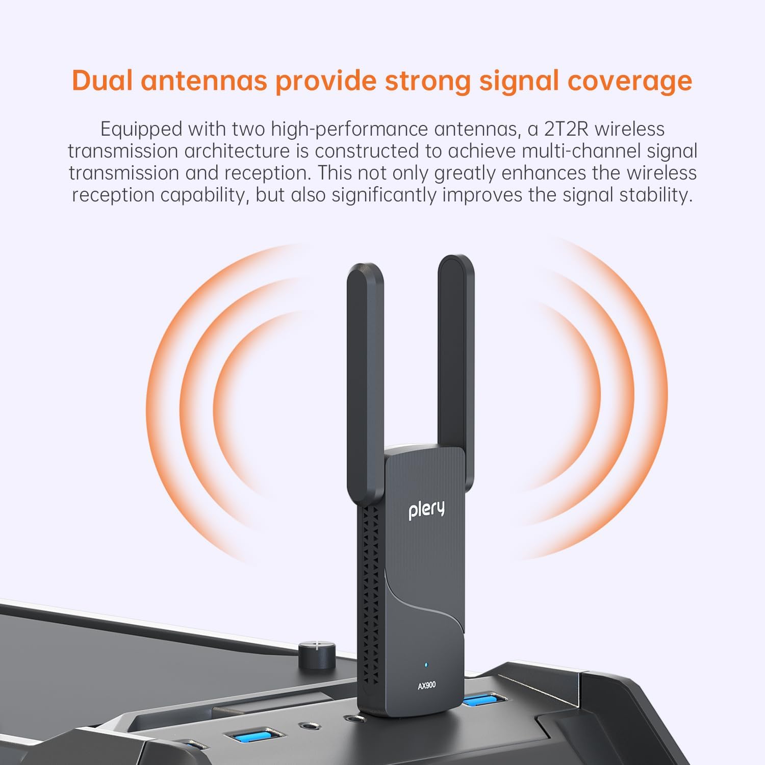 612F84W890L._AC_SL1500_ USB WiFi Adapter for Desktop PC, AX900 Bluetooth WiFi 6 Adapter WiFi Dongle with 5Ghz 2.4GHz Dual Band Wireless Network Card, Built-in Driver for Windows 10/11, High Gain Antenna, WPA3 Security