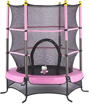 G venlik Fileli  ocuk Trambolin 140 Cm Pembe
