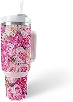 Vista 16 de MightySkins - Funda de fibra de carbono compatible con vaso Stanley The Quencher H2.0 FlowState de 40 onzas, bandana Acabado de fibra de carbono