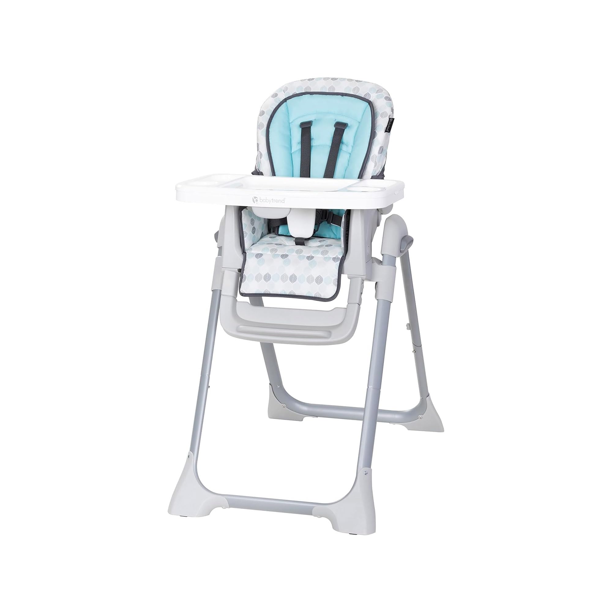 HC02E92AL-Babytrend Sit Right 2.0 3-in-1 High Chair - Leaf Geo - Blue