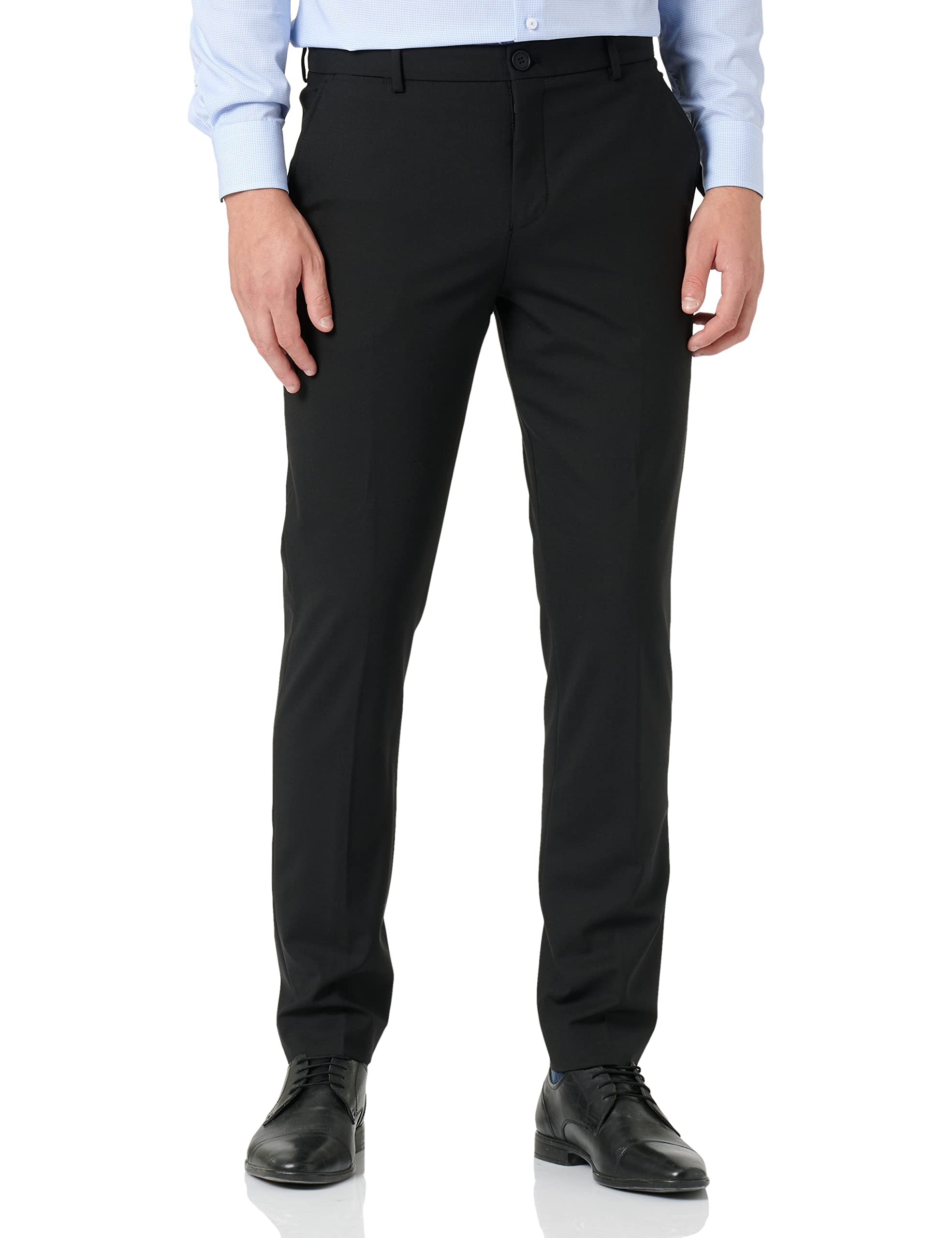 Seidensticker Men's Business Shirt - Shaped Fit - Non-Iron - Kent Collar - Long Sleeve - 100% Cotton