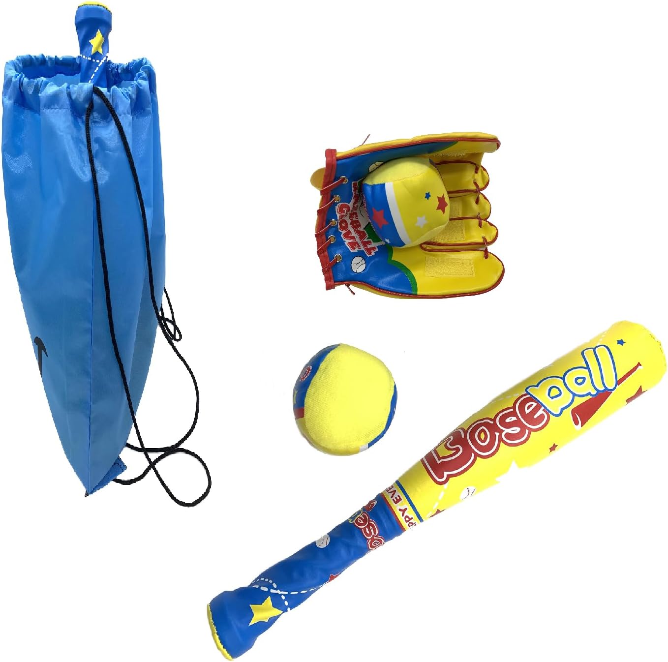 16.5 Inch Baseball Bat and Balls for Kids Toddlers with Backpack Carrying Bag.