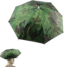 Cerioll Chapeau De Parapluie, Chapeau De Parapluie Anti-UV Casquette, Chapeau Parapluie De Tete Adulte, Chapeau De Parasol Pliable, Parapluie Chapeau Coloré De Pêch, Chapeau Parapluie Pliable