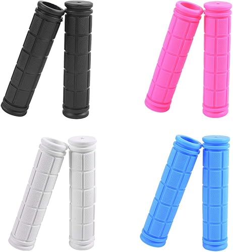 Empuñaduras para manillar de bicicleta, 4 pares, antideslizante de goma para manillar de bicicleta de montaña BMX/MTB para niños y niñas
