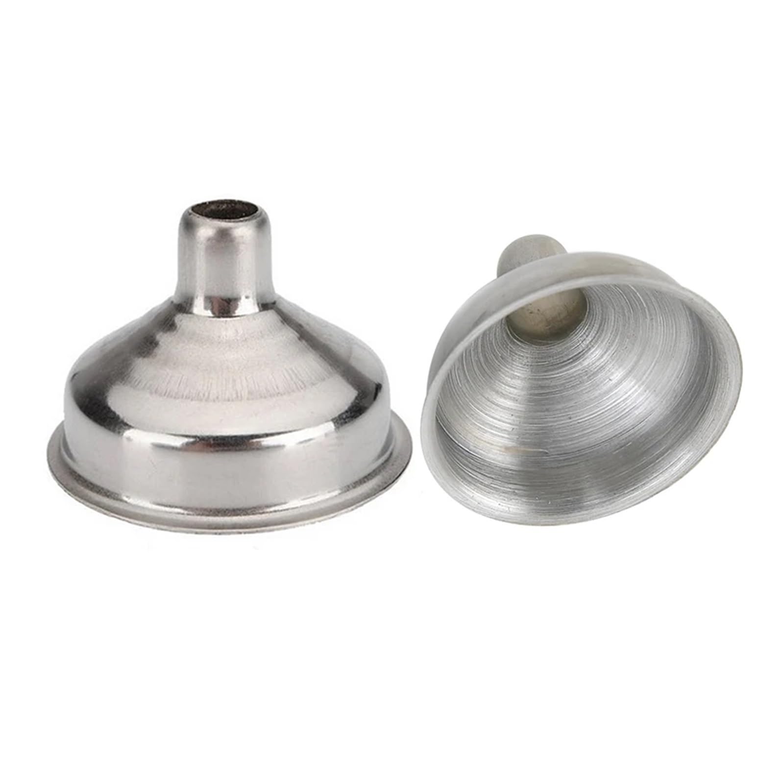Imbuto in acciaio inox Confezione da 2/5/8 imbuti in acciaio inossidabile a bocca larga for fiaschetta, vino, uso domestico(8pcs)