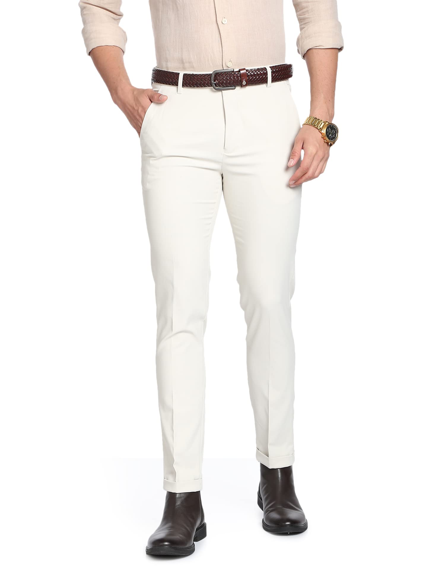 AD Men Regular Fit Formal Trousers