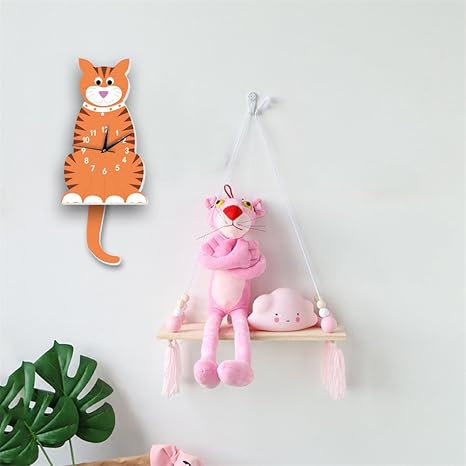 Amazon Yanqiao 室内の飾り 壁柱時計 ウォールクロック おしゃれ ガーフィールド しっぽは左右動ける Insで人気 壁掛け柱時計 静音 壁飾り テレビの背景 部屋飾り 置き時計 掛け時計 オンライン通販