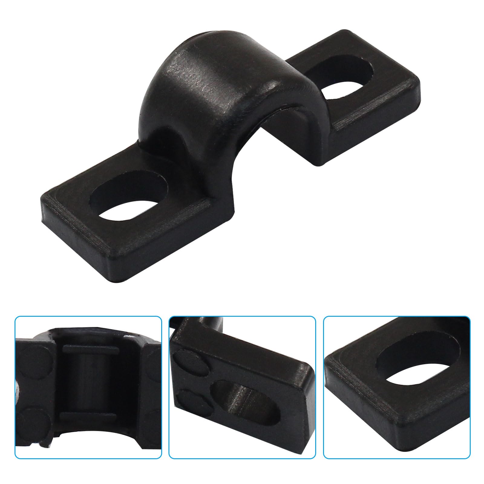 Black Wire Shelf Clips - 12 Pack -3
