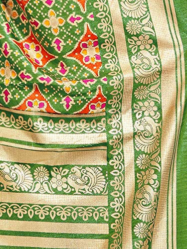 Image of AKHILAM Women's Kanjivaram Silk Saree with Unstitched Blouse Piece (RGPTL22 Parent)