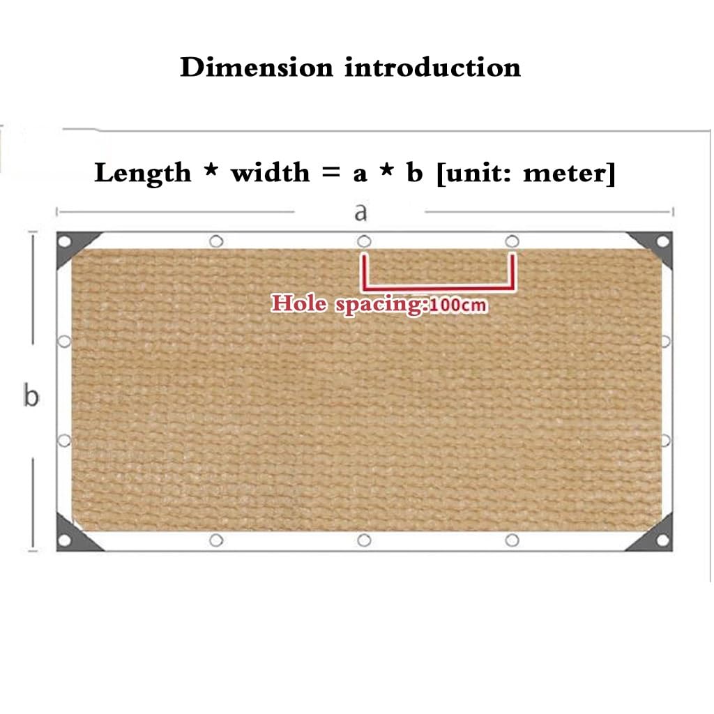 Tenda parasole per esterni, 1 x 5,5 m, marrone, impermeabile, con occhielli, per patio, giardino, pergola ed eventi, protezione dai raggi UV per attività all'aperto