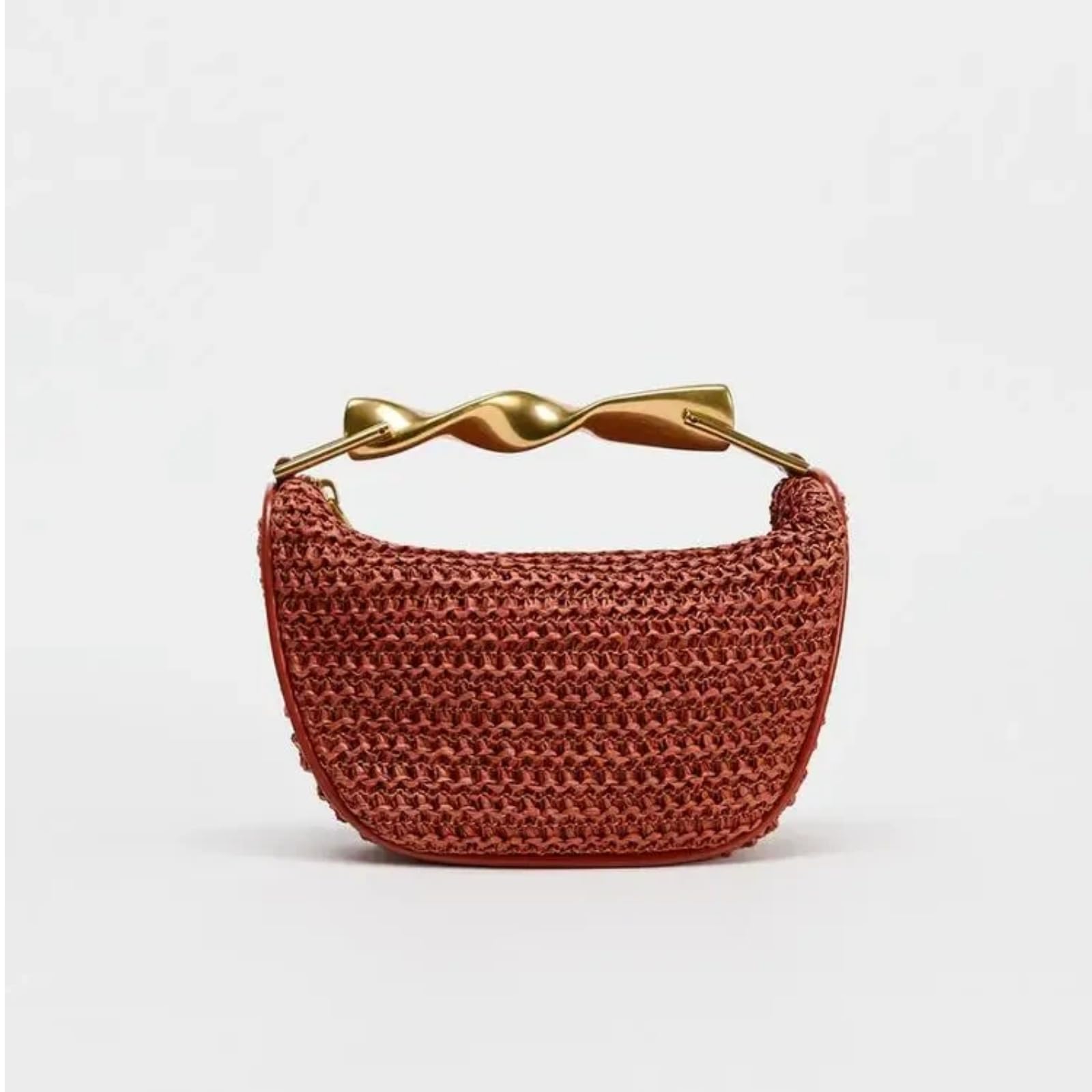 Sommerstrand-Stroh-Schultertaschen Damen-Stroh-Eimer-Handtasche gewebte Handtaschen Freizeit-Tote Crossbody