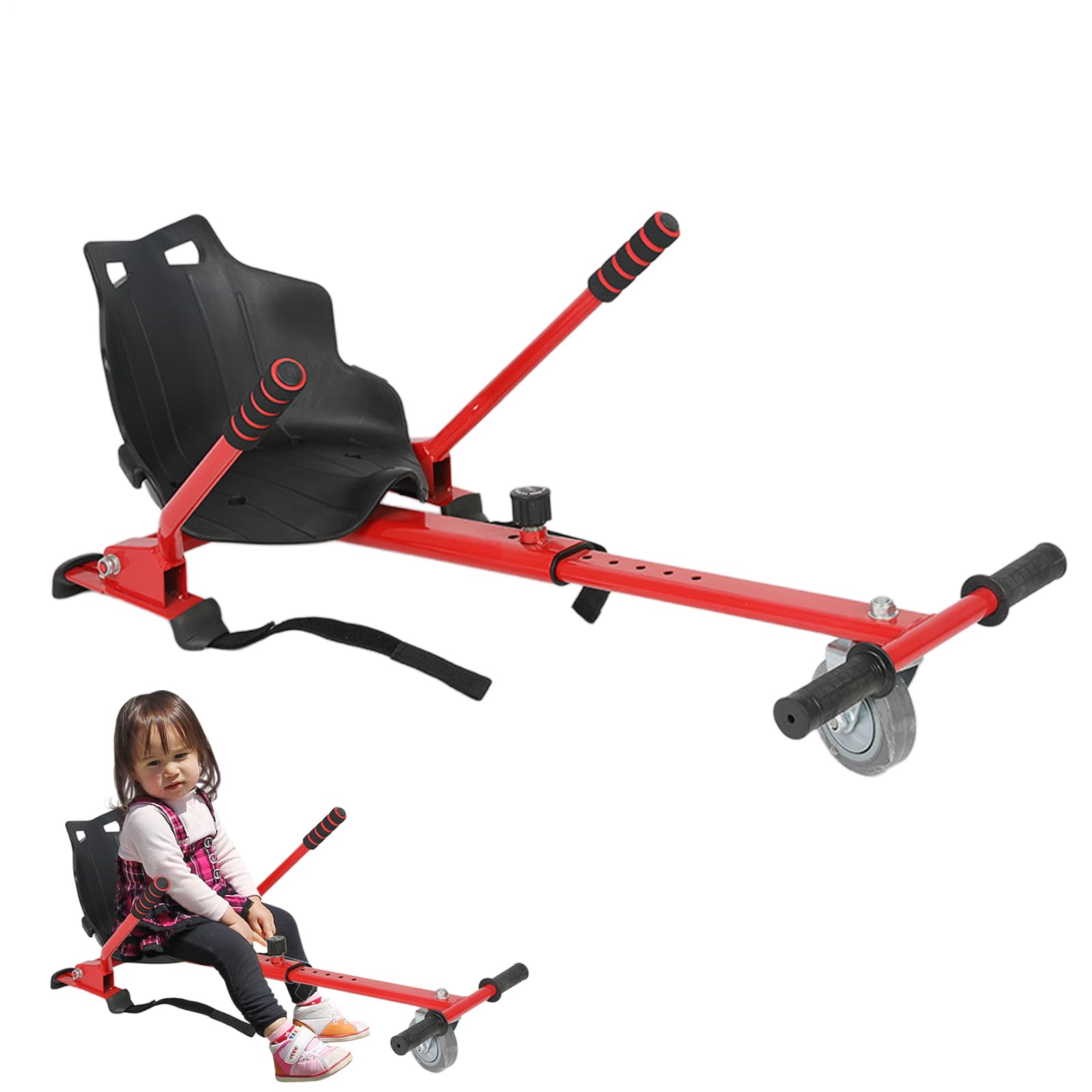 Seduta per hoverboard – Kit ad alte prestazioni, supporto regolabile | maniglie antiscivolo, rinforzato, accessorio versatile per hoverboard da 6,5/8/10 pollici, corsa, relax all'aperto