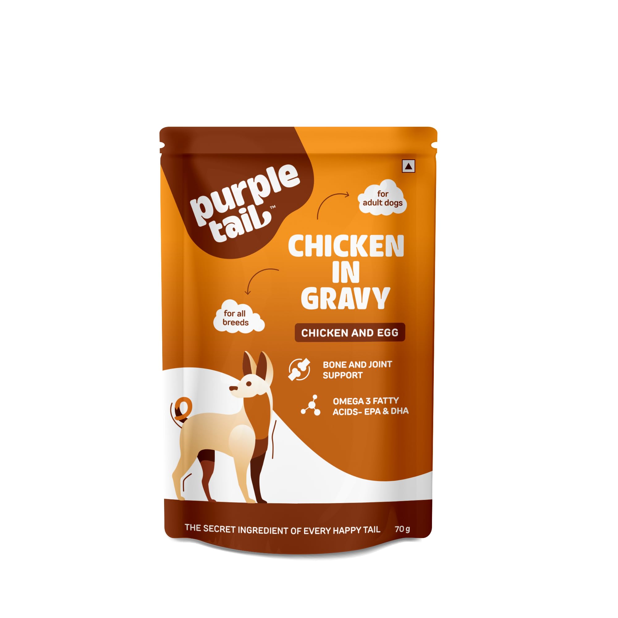 Purple Tail Dog Food Chicken in Gravy | Real Chicken & Liver Dog Food | Dog Wet Food for All Breeds | Total 2.100 Kilogram (30 Pcs x 70 GMS Each) Gravy Dog Food | Pet Food (B0D1MY5HX9) Amazon Price History, Amazon Price Tracker