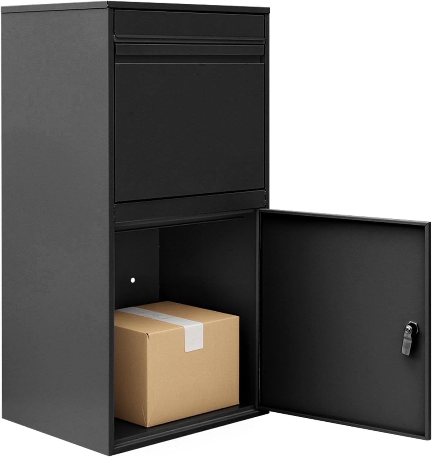 Anti-Theft Parcel Drop Box for Outside Extra Large Package Delivery Box with Lock Modern Mailbox for House Porch Curbside