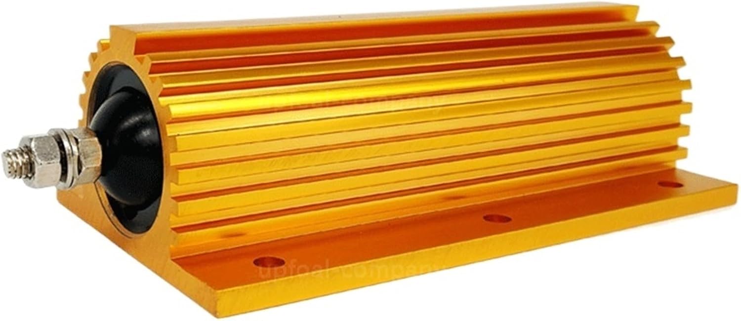 1pc RXG24 Aluminum housed resistor,golden aluminum shell resistor.100w 150w 200w 250w 300w 500w,Discharge resistor,Decoding resistor(200 ohm,100w)