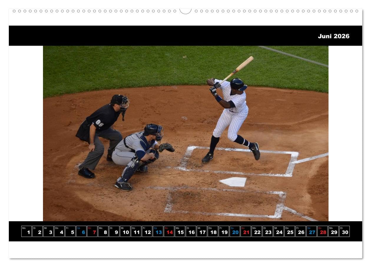 Kultsport Baseball (Wandkalender 2026 DIN A2 quer), CALVENDO Monatskalender: Packende Szenen vom Baseballfeld (CALVENDO Sport)