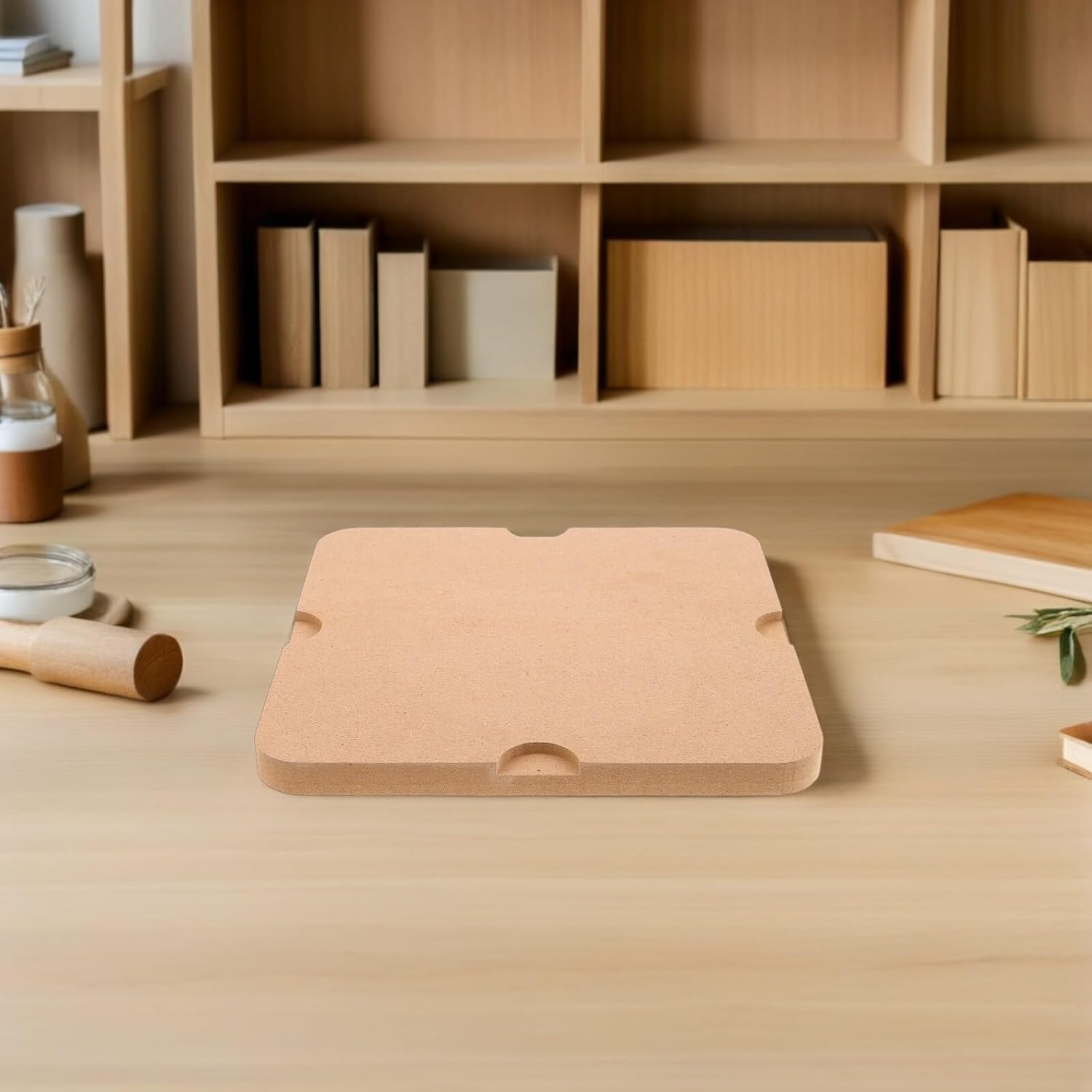 Gadpiparty Square Pottery Slab Board MDF Drying Pad Water-Absorbing Pottery Support Board for Ceramic Clay Wheel Throwing and Handbuilding Crafts