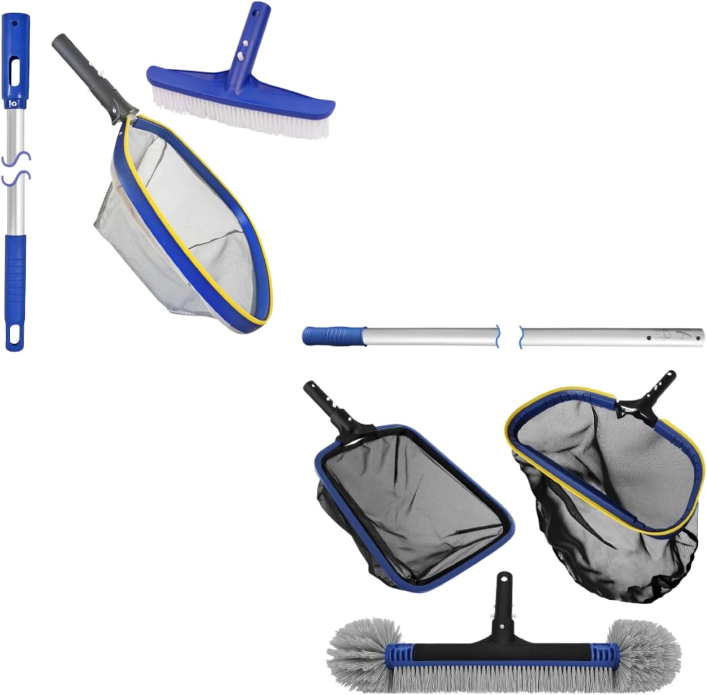 Poolvio Pool Cleaning Kit for Above Ground & Large Inground Pools