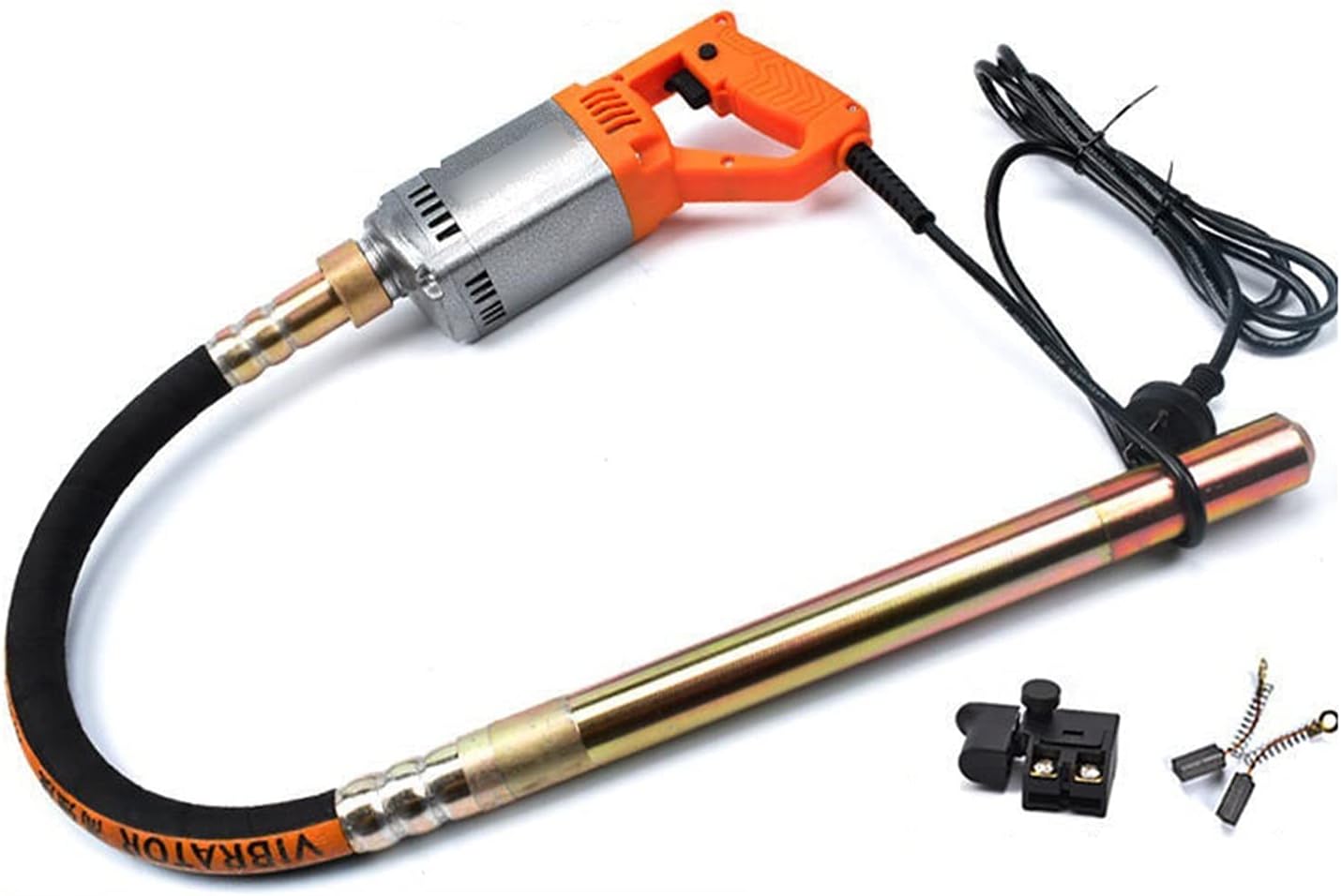Concrete Mixers, Hand-held Construction Vibrator Concrete Vibrator Pencil Concrete Vibrabrater With 1M 1.2M 1.5M Hose(3000W+25#1.5 meter rod)